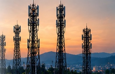 Telecommunications towers supporting network infrastructure